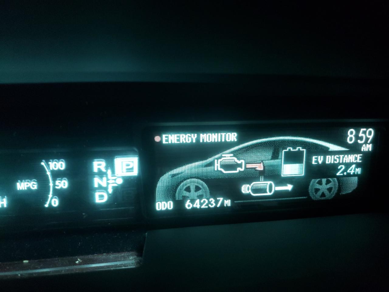Photo 8 from auction – 2012 TOYOTA PRIUS PLUG with VIN JTDKN3DPXC3023307