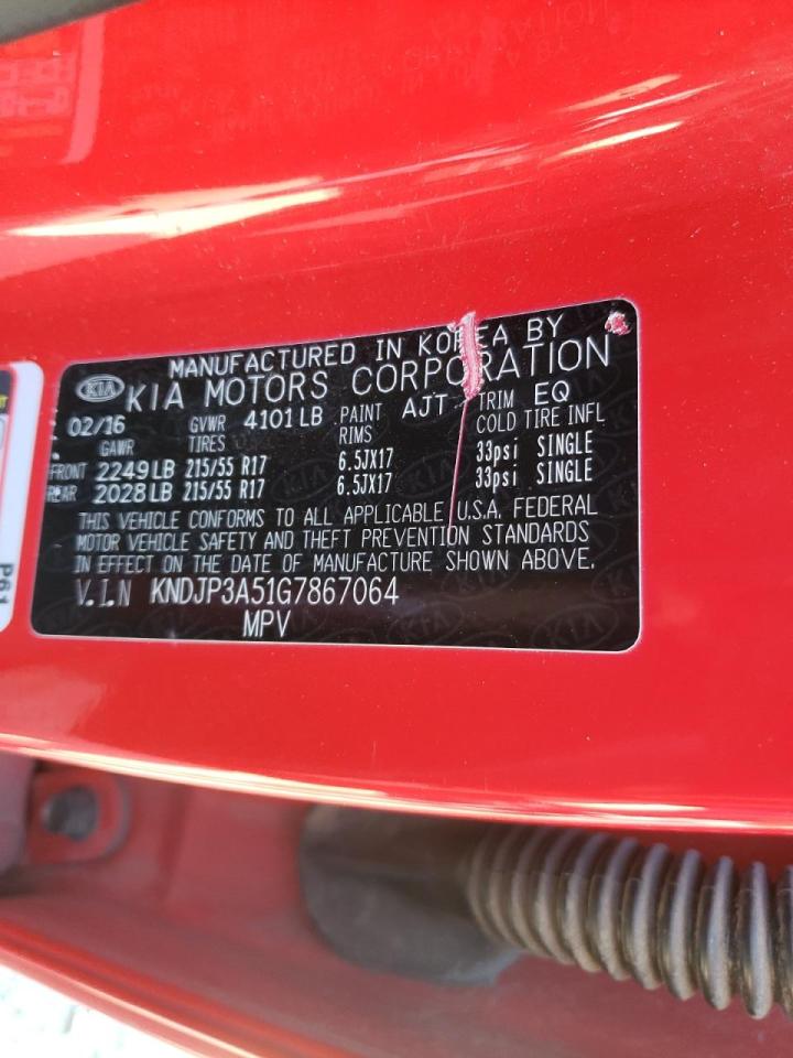 Photo 10 from auction – 2016 KIA SOUL + with VIN KNDJP3A51G7867064