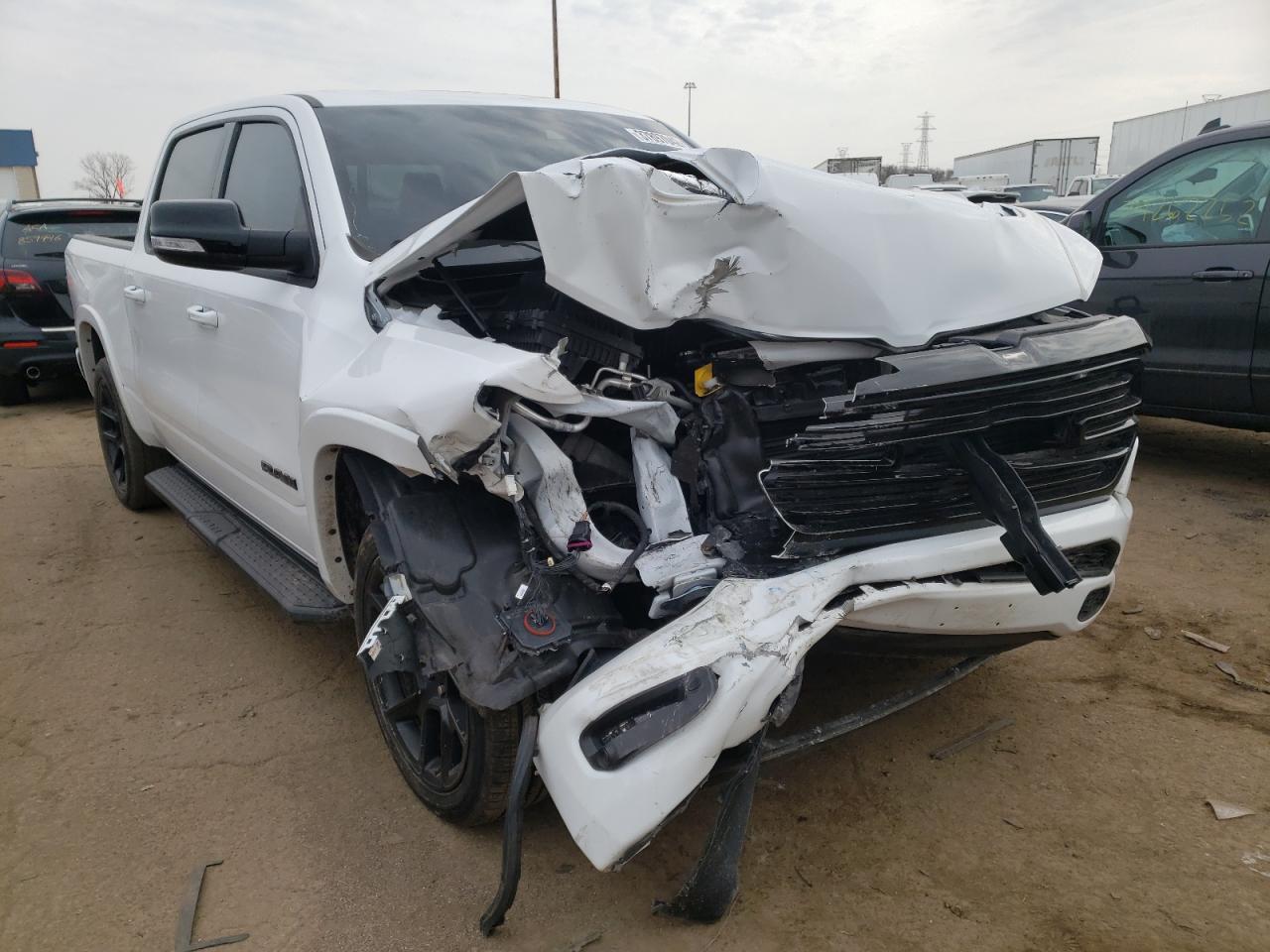 RAM 1500 LARAM 2021 with VIN 1C6SRFJT8MN611694 - Photo from auction