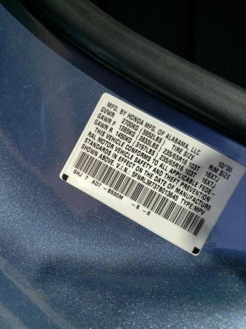 Photo 10 from auction – 2007 HONDA ODYSSEY EX with VIN 5FNRL38737B013645