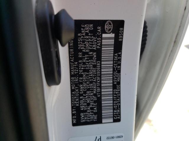 Photo 10 from auction – 2015 TOYOTA CAMRY LE with VIN 4T1BF1FK9FU906683