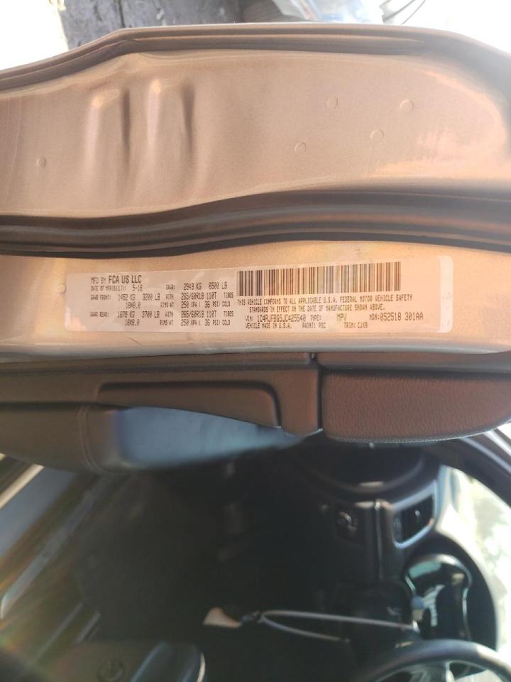 Photo 10 from auction – 2018 JEEP GRAND CHER with VIN 1C4RJFBG5JC425540