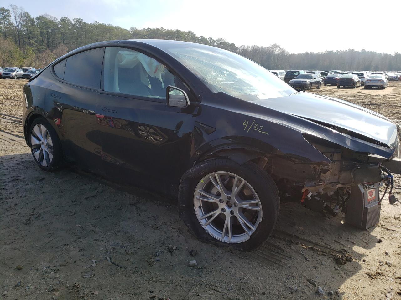 TESLA MODEL Y 2021 with VIN 5YJYGDEE9MF070503 - Photo from auction