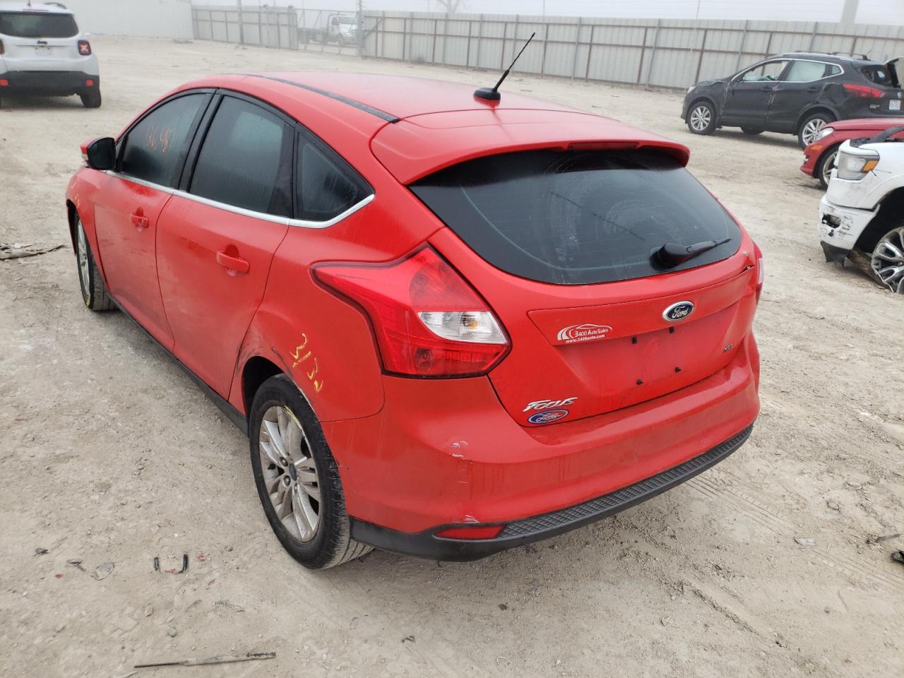 Photo 3 from auction – 2012 FORD FOCUS SEL with VIN 1FAHP3M28CL184320