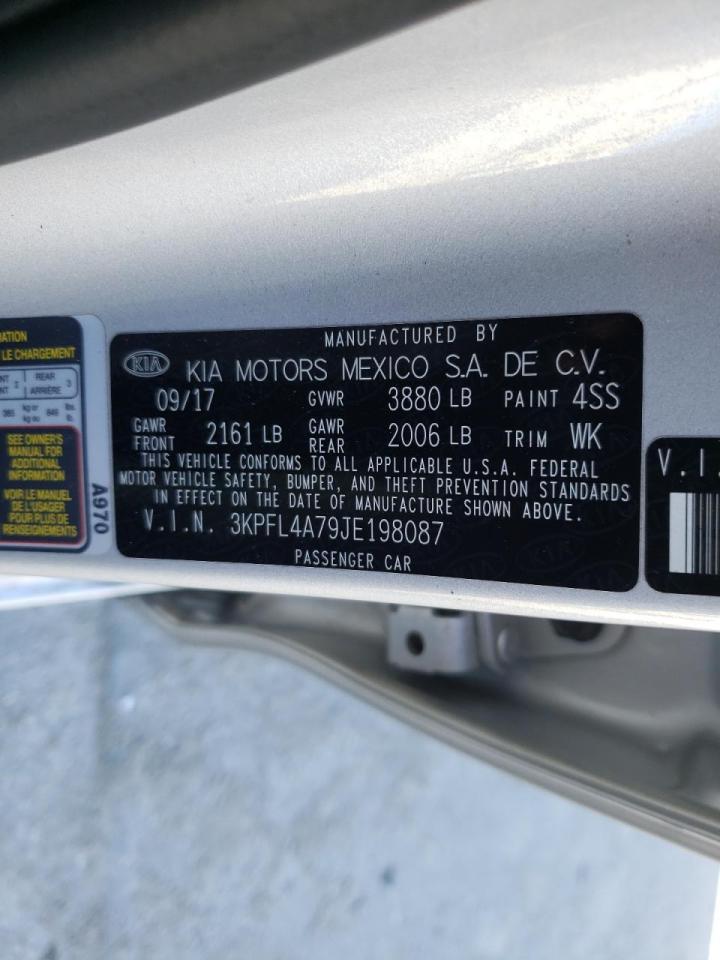 Photo 10 from auction – 2018 KIA FORTE LX with VIN 3KPFL4A79JE198087