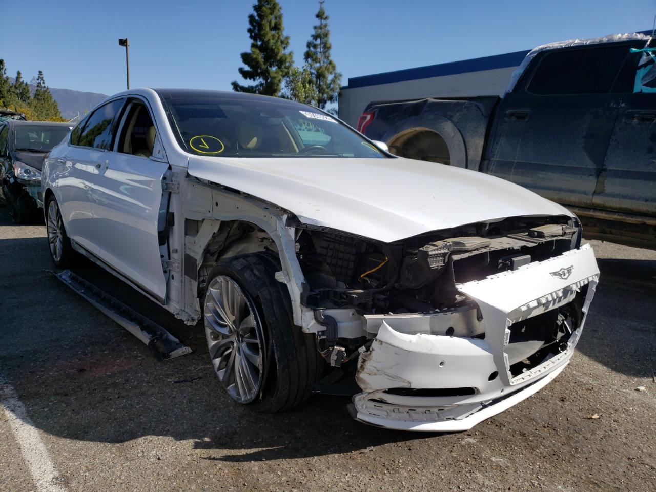 GENESIS G80 ULTIMA 2018 with VIN KMHGN4JF5JU240810 - Photo from auction