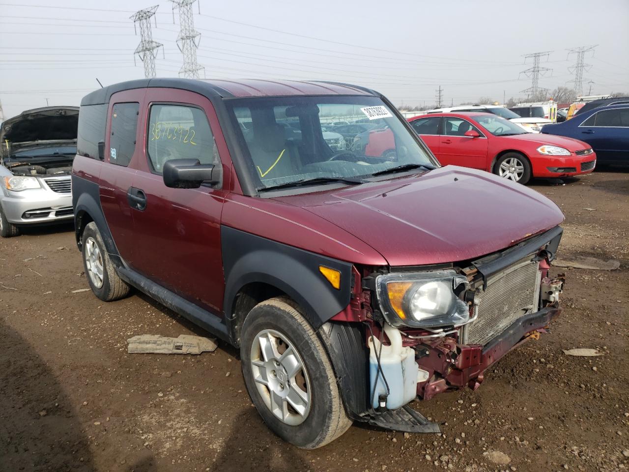 HONDA ELEMENT LX 2007 with VIN 5J6YH28377L010064 - Photo from auction