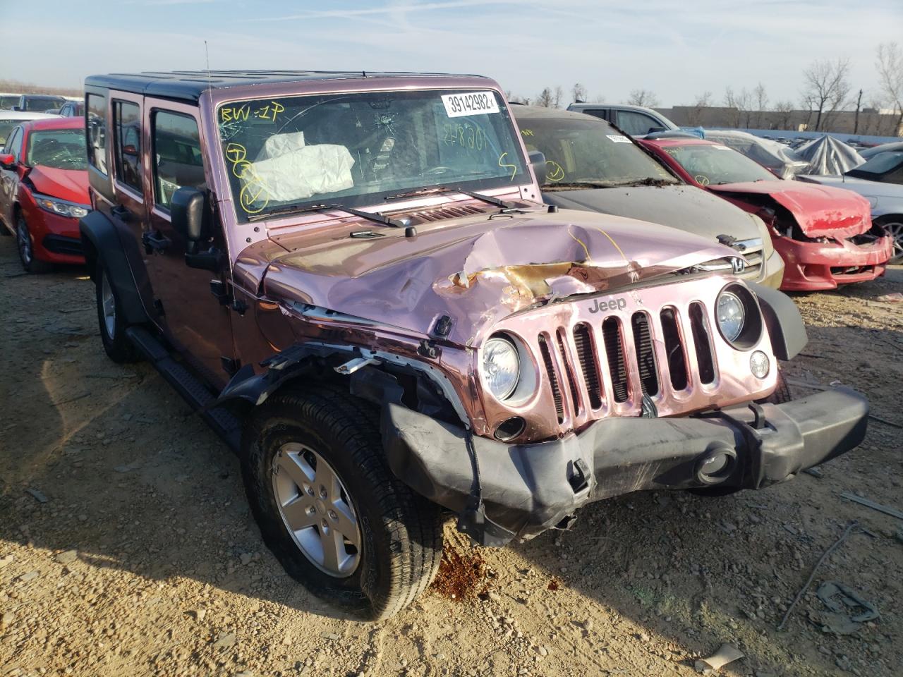 JEEP WRANGLER U 2016 with VIN 1C4BJWDG9GL252435 - Photo from auction