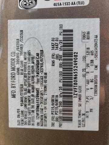 Photo 10 from auction – 2005 FORD MUSTANG with VIN 1ZVFT80N655249082