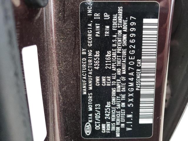 Photo 10 from auction – 2014 KIA OPTIMA LX with VIN 5XXGM4A70EG269997