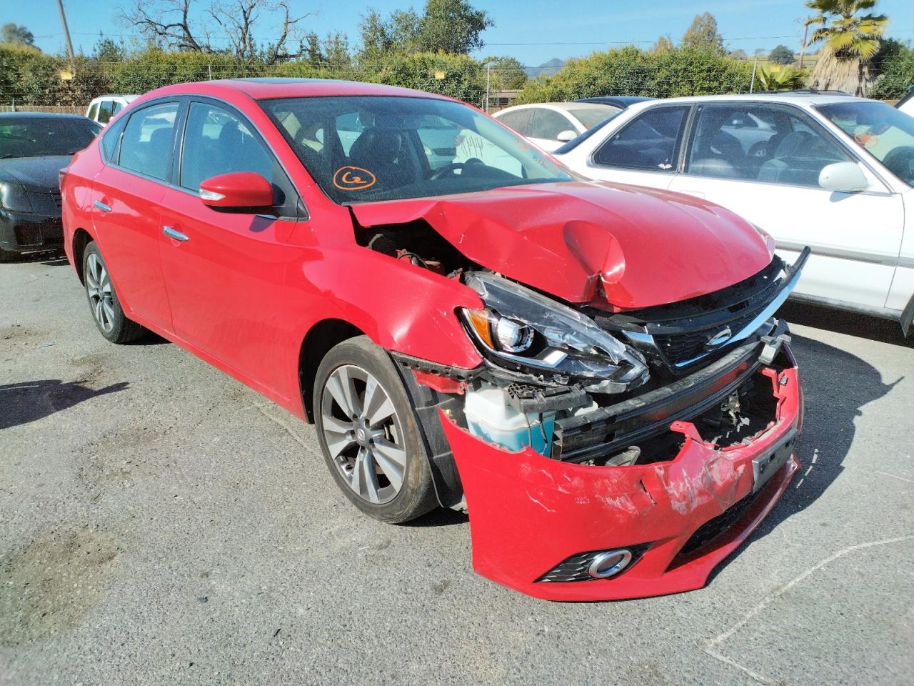 NISSAN SENTRA S 2019 with VIN 3N1AB7AP3KY244580 - Photo from auction