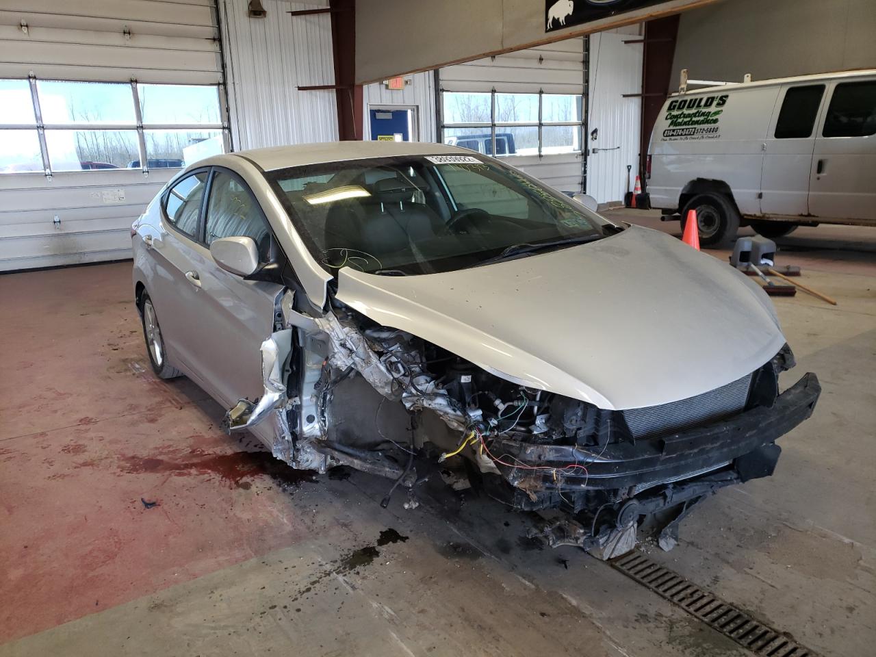 HYUNDAI ELANTRA GL 2011 z numerem VIN KMHDH4AE6BU110313 - Zdjęcie z aukcji