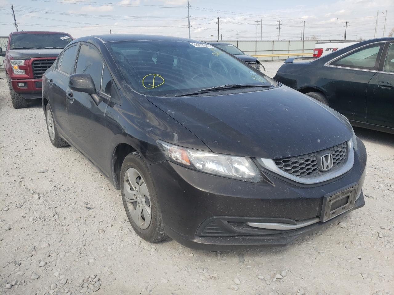 Photo 1 from auction – 2013 HONDA CIVIC LX with VIN 19XFB2F50DE068136