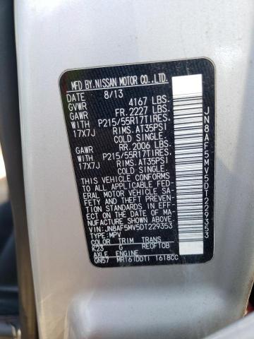Photo 10 from auction – 2013 NISSAN JUKE S with VIN JN8AF5MV5DT229353