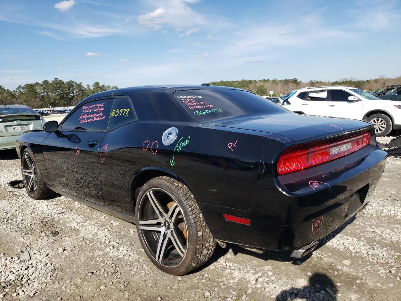 Photo 3 from auction – 2012 DODGE CHALLENGER with VIN 2C3CDYAG5CH293300