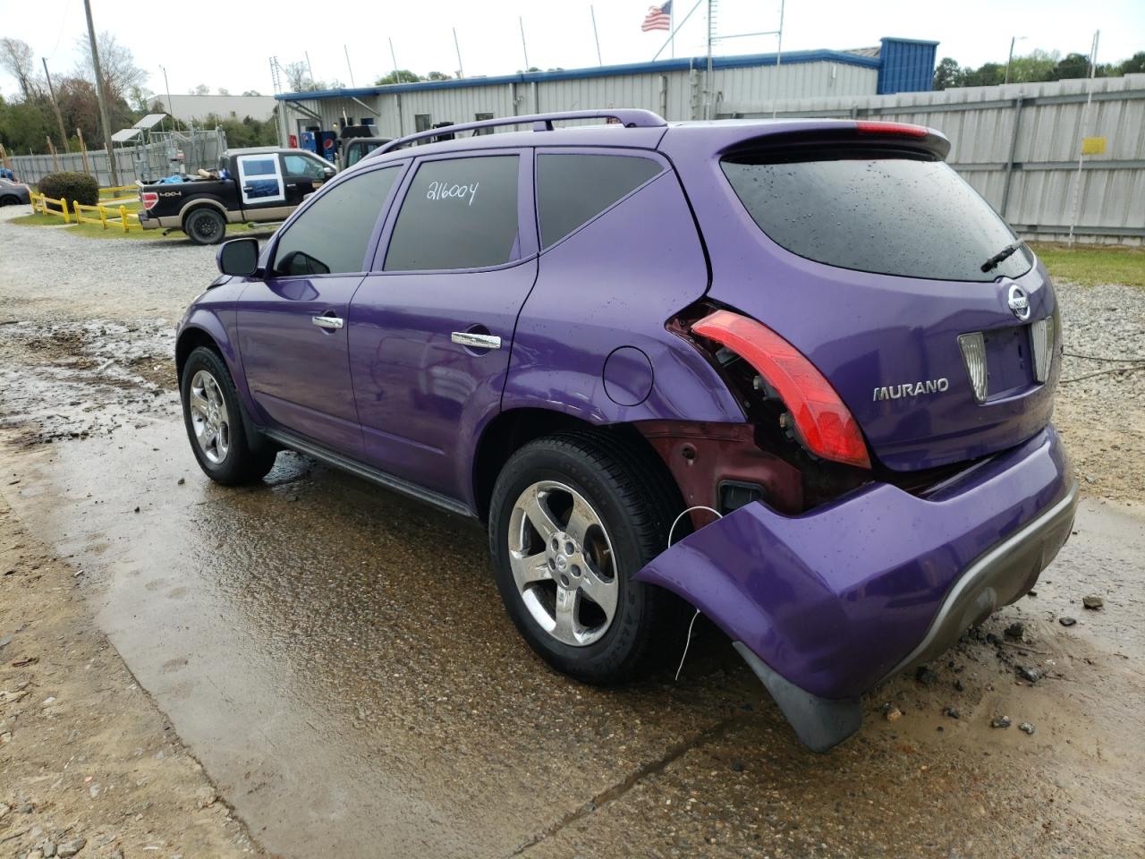 Photo 3 from auction – 2005 NISSAN MURANO SL with VIN JN8AZ08T75W301429