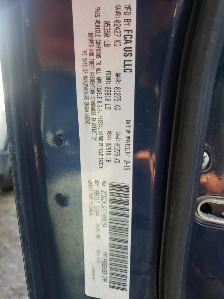 Photo 10 from auction – 2015 DODGE CHARGER SX with VIN 2C3CDXJG1FH898154