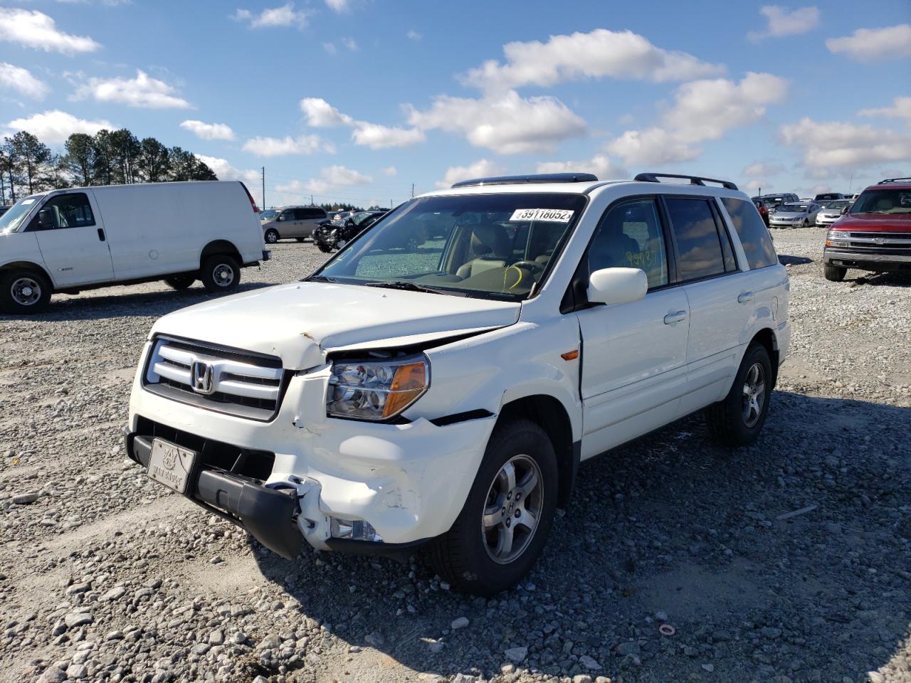Photo 2 from auction – 2008 HONDA PILOT EXL with VIN 5FNYF28518B010014