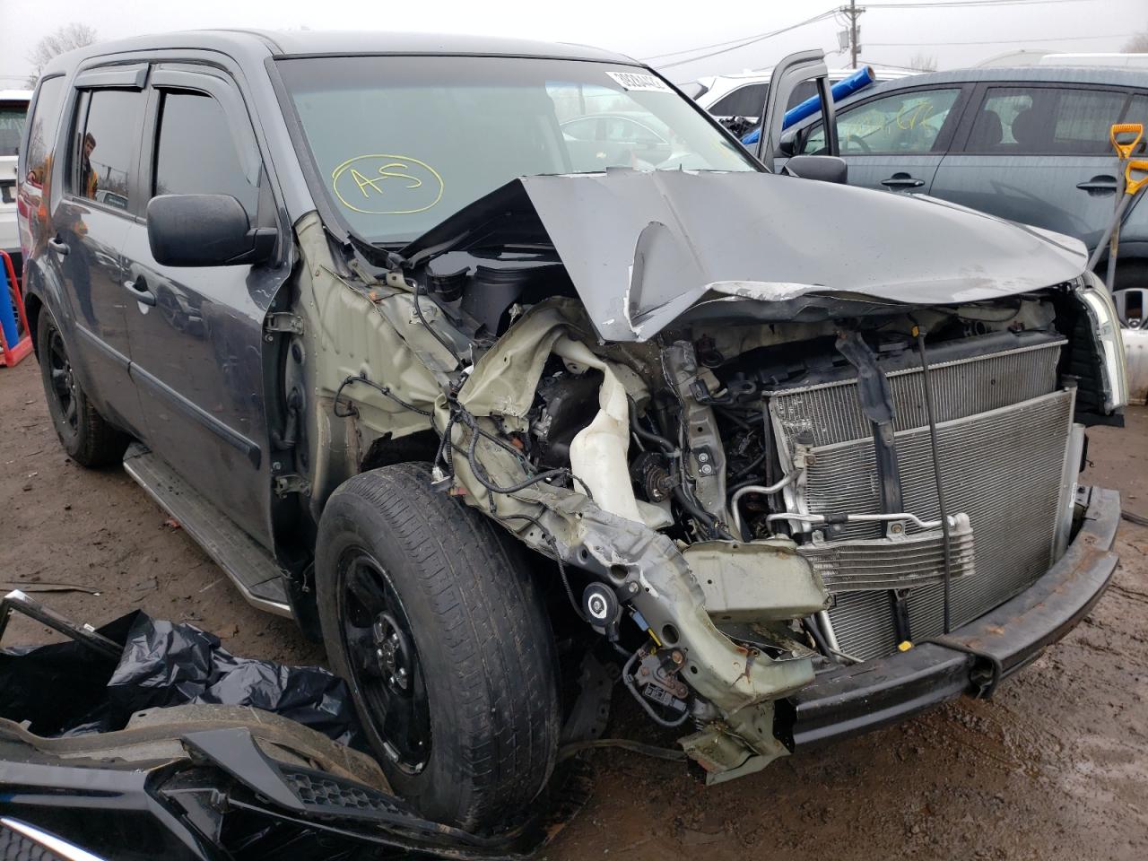 HONDA PILOT LX 2011 с VIN 5FNYF4H24BB041847 - Фото с аукциона