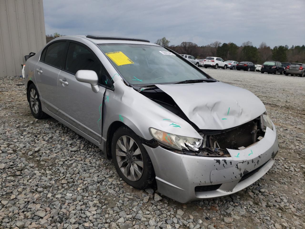 HONDA CIVIC EX 2010 with VIN 19XFA1F87AE023746 - Photo from auction