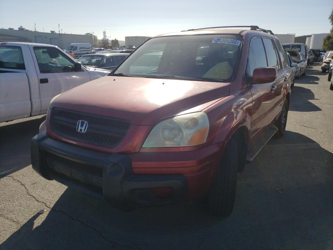 Photo 2 from auction – 2003 HONDA PILOT EXL with VIN 2HKYF18563H514112