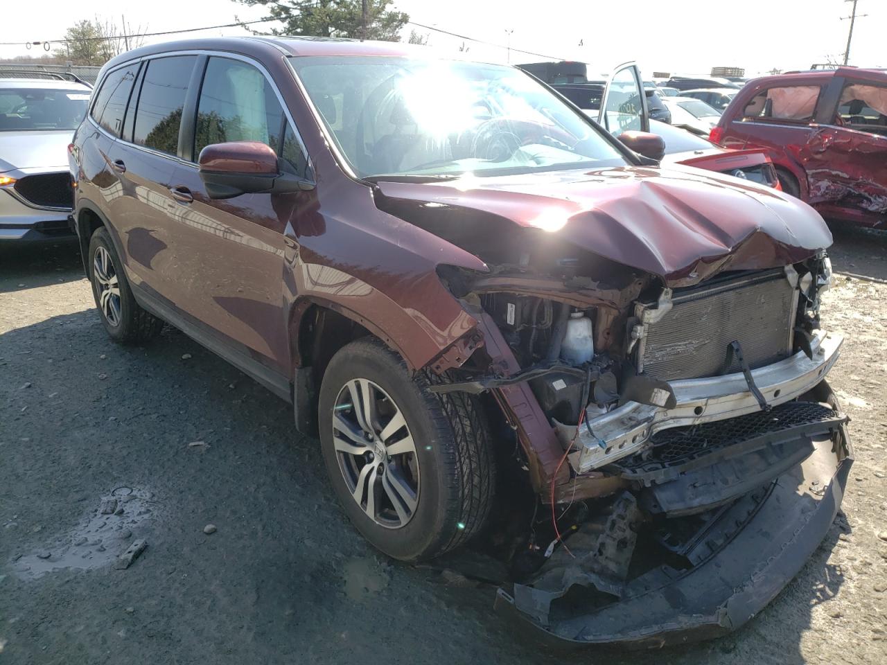 HONDA PILOT EXL 2018 with VIN 5FNYF6H53JB023893 - Photo from auction