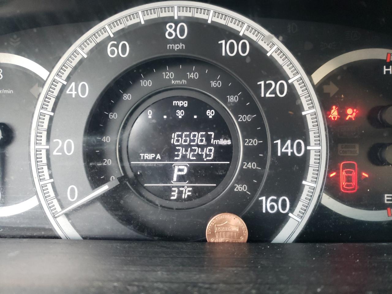 Photo 8 from auction – 2014 HONDA ACCORD LX with VIN 1HGCR2F37EA172254
