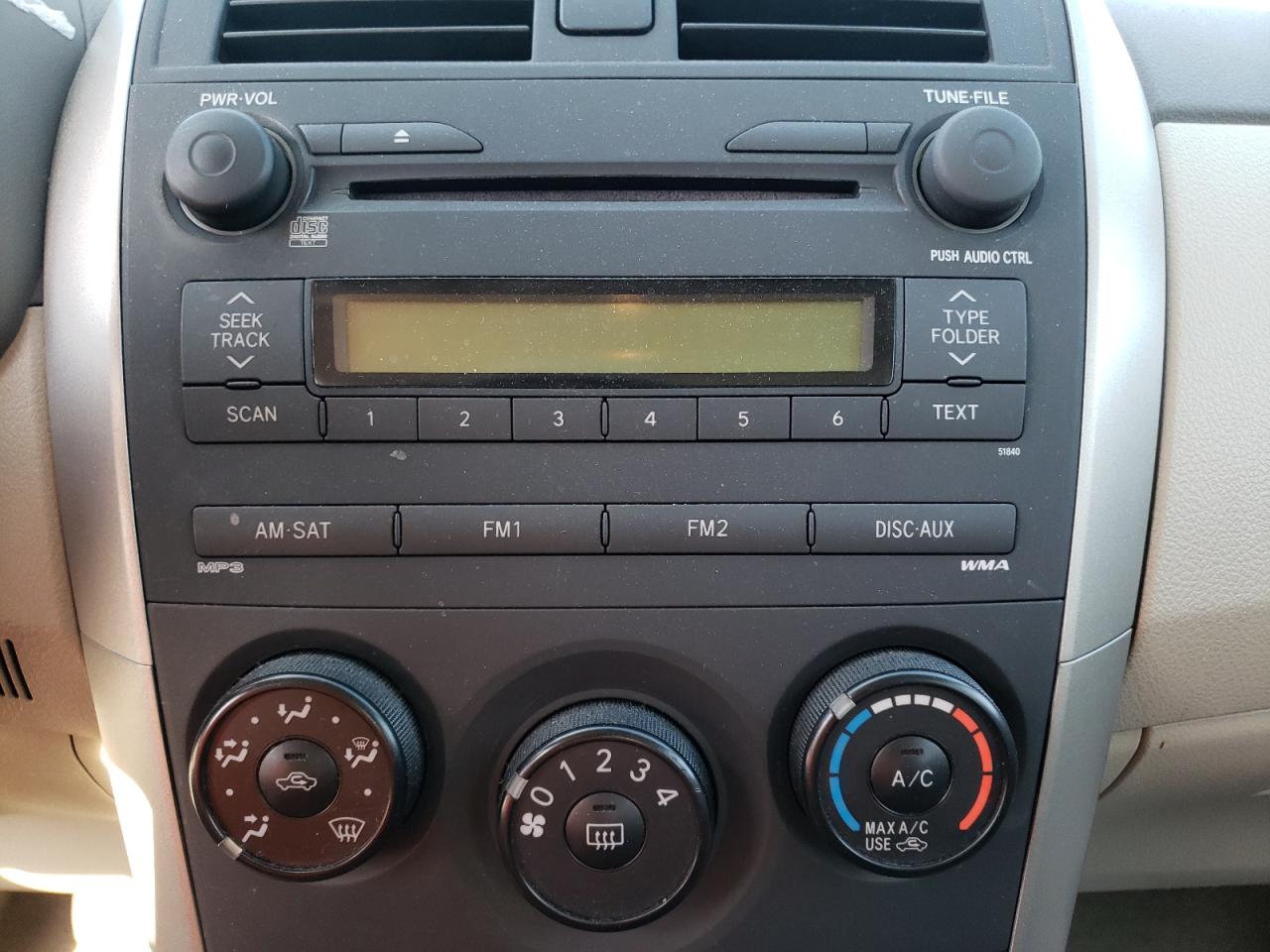 Photo 9 from auction – 2009 TOYOTA COROLLA BA with VIN JTDBL40E099090326