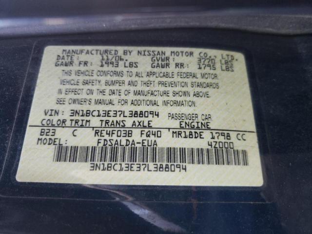 Photo 10 from auction – 2007 NISSAN VERSA S with VIN 3N1BC13E37L388094