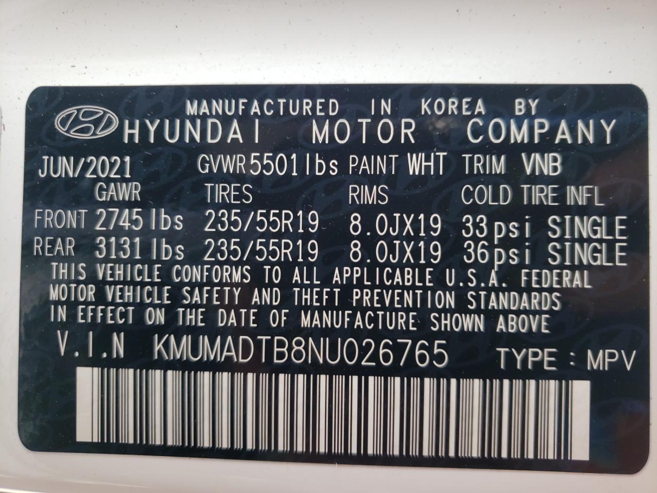 Photo 10 from auction – 2022 GENESIS GV70 BASE with VIN KMUMADTB8NU026765