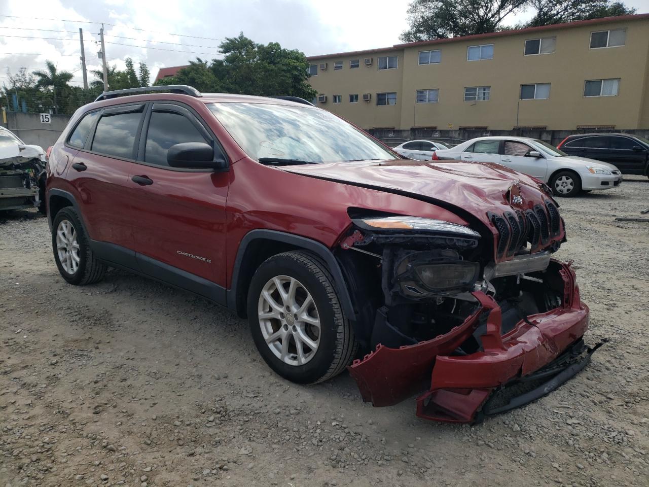 Photo 1 from auction – 2015 JEEP CHEROKEE S with VIN 1C4PJLAB8FW597028