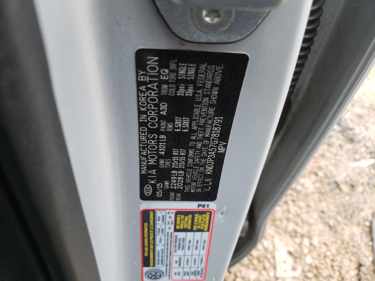 Photo 10 from auction – 2016 KIA SOUL + with VIN KNDJP3A57G7818791