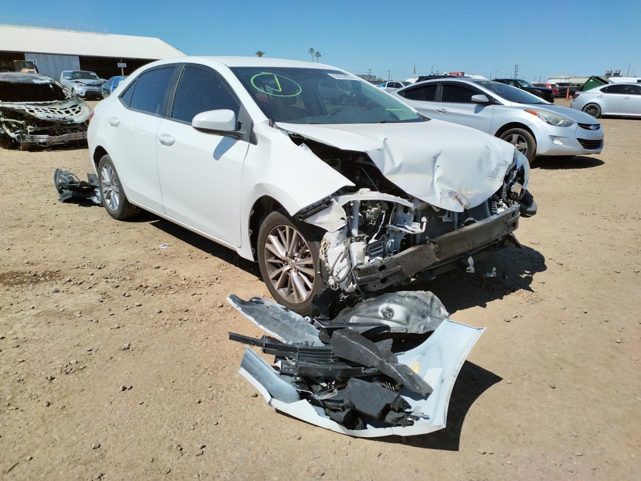 TOYOTA COROLLA L 2015 with VIN 5YFBURHE9FP337475 - Photo from auction