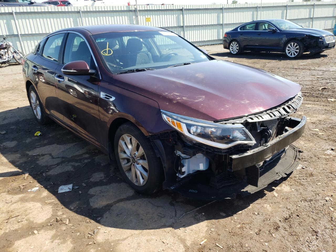 KIA OPTIMA LX 2016 with VIN 5XXGT4L37GG007250 - Photo from auction