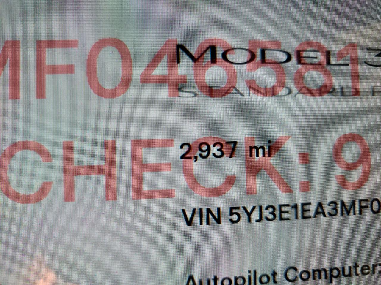 Photo 8 from auction – 2021 TESLA MODEL 3 with VIN 5YJ3E1EA3MF046581