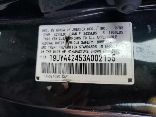 Photo 10 from auction – 2003 ACURA 3.2CL with VIN 19UYA42453A002155