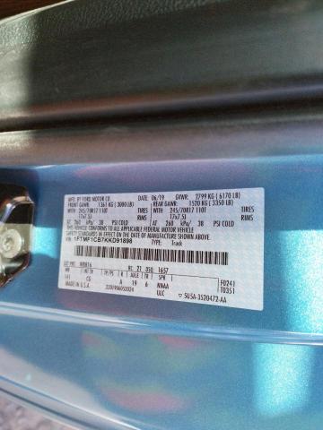 Photo 10 from auction – 2019 FORD F150 with VIN 1FTMF1CB7KKD91898