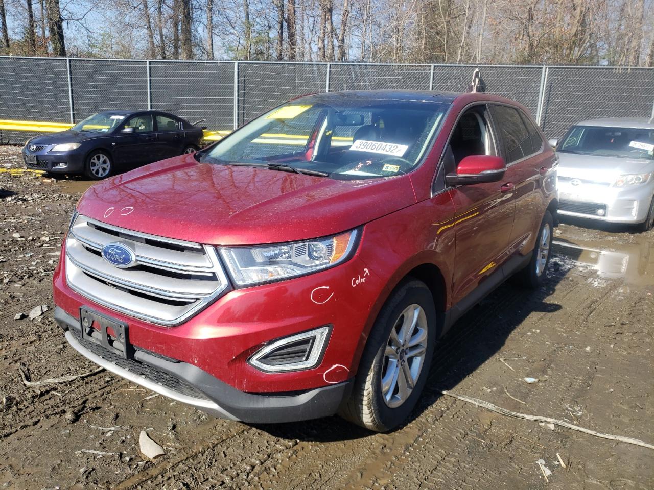 Photo 2 from auction – 2015 FORD EDGE SEL with VIN 2FMTK4J85FBC28307