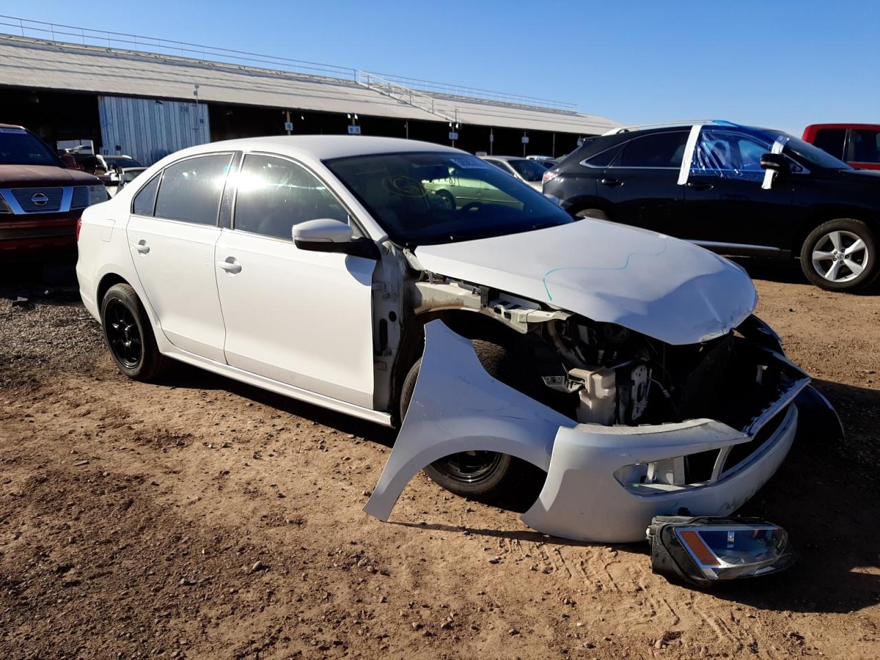 VOLKSWAGEN JETTA SE 2012 with VIN 3VWDP7AJ6CM412256 - Photo from auction
