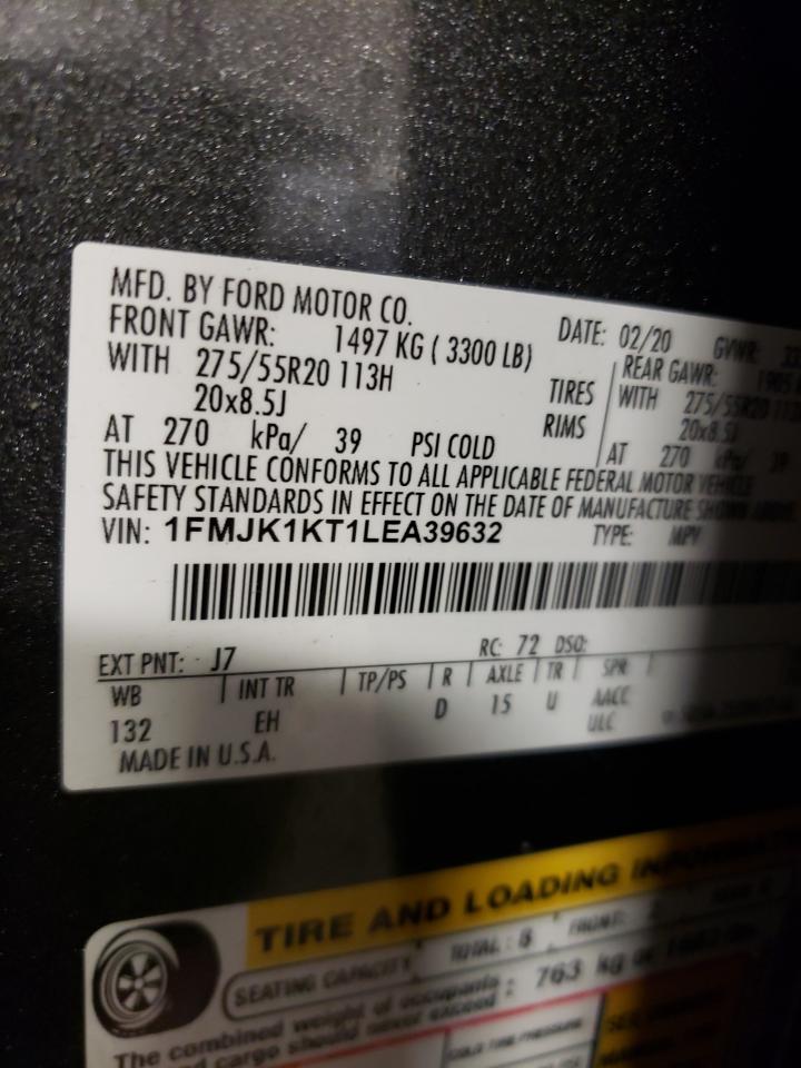 Photo 10 from auction – 2020 FORD EXPEDITION with VIN 1FMJK1KT1LEA39632