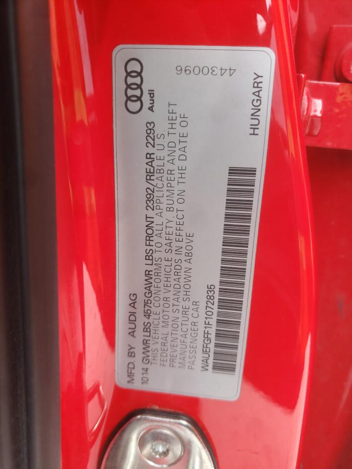 Photo 10 from auction – 2015 AUDI A3 PREMIUM with VIN WAUEFGFF1F1072835
