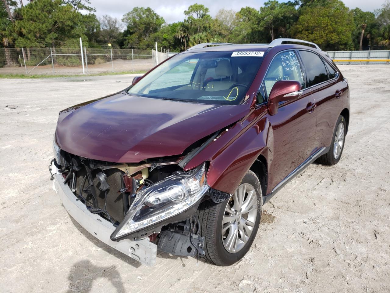 Photo 2 from auction – 2013 LEXUS RX 350 with VIN 2T2ZK1BA2DC106745