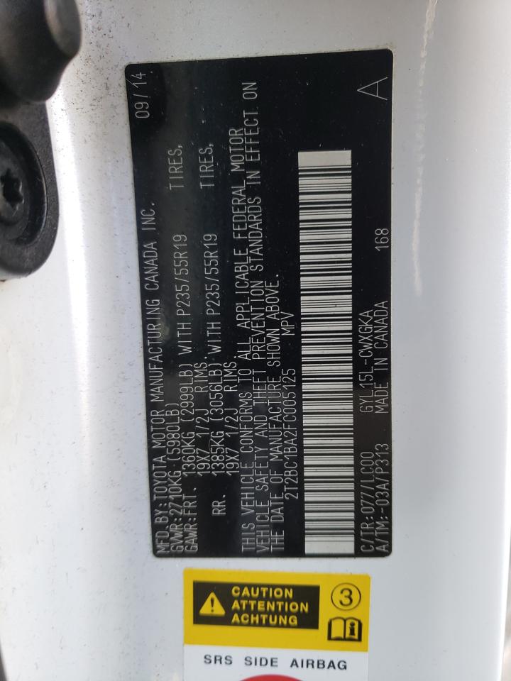 Photo 10 from auction – 2015 LEXUS RX 450H with VIN 2T2BC1BA2FC005125