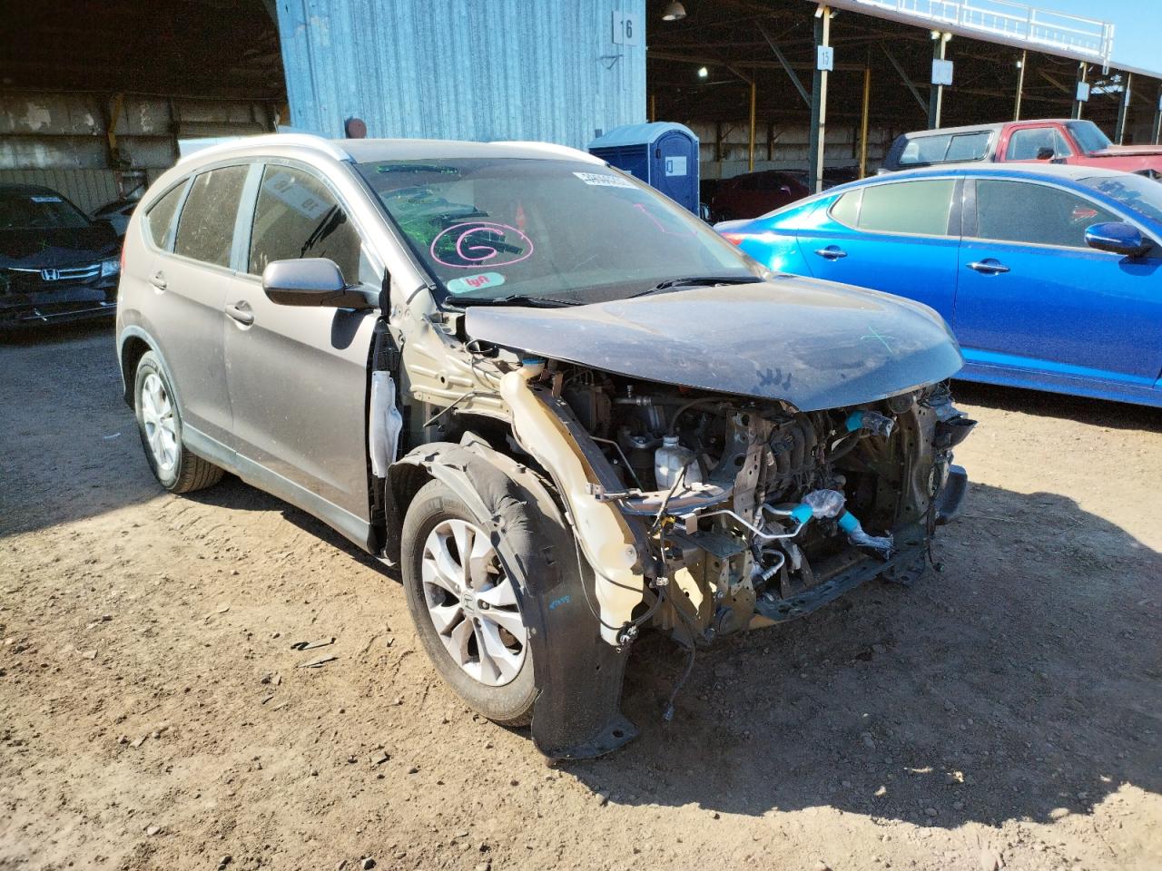 HONDA CR-V EXL 2012 with VIN 5J6RM3H76CL031930 - Photo from auction