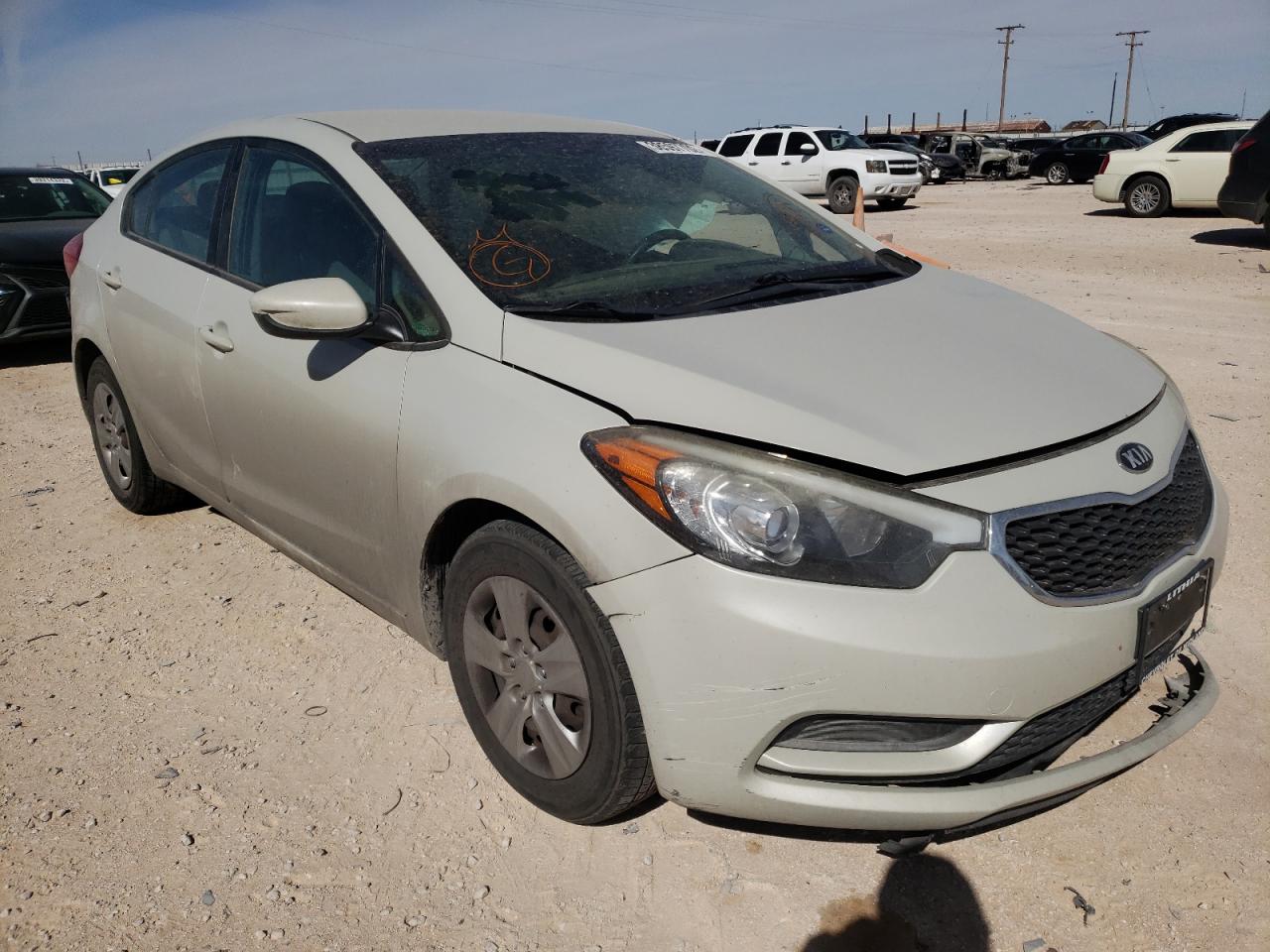 KIA FORTE LX 2014 with VIN KNAFK4A69E5187096 - Photo from auction