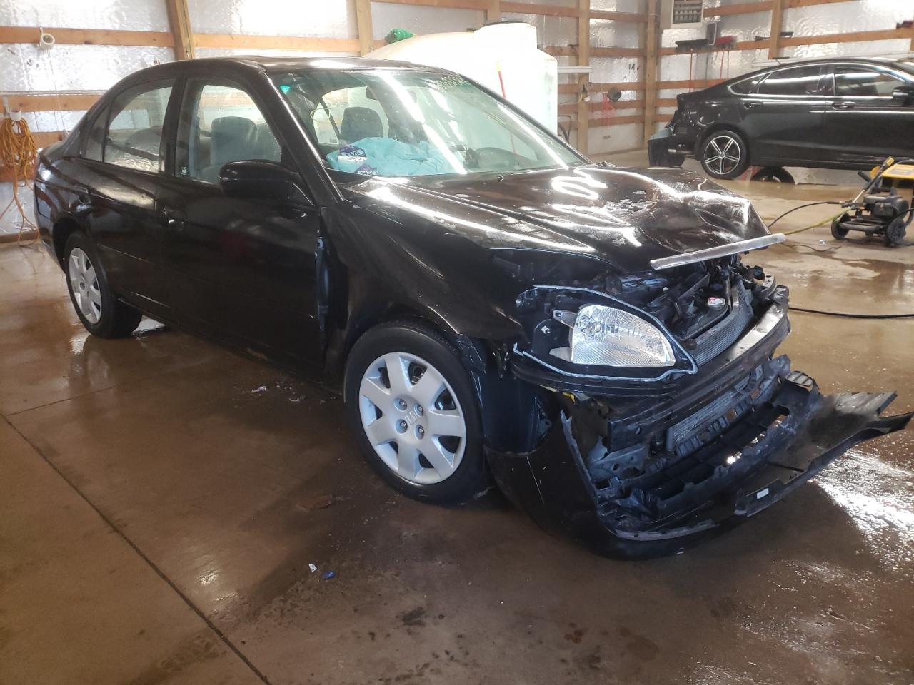 HONDA CIVIC EX 2001 with VIN JHMES267X1S001791 - Photo from auction