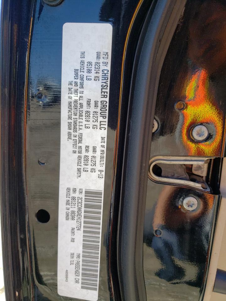 Photo 10 from auction – 2014 CHRYSLER 300 with VIN 2C3CCAAGXEH127724