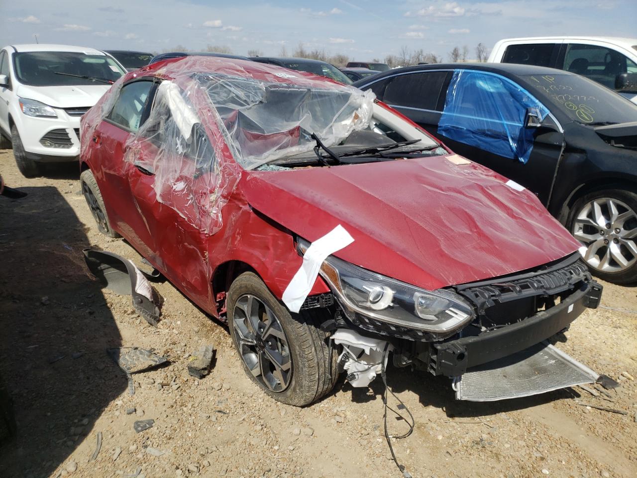 KIA FORTE FE 2021 with VIN 3KPF24AD7ME319437 - Photo from auction