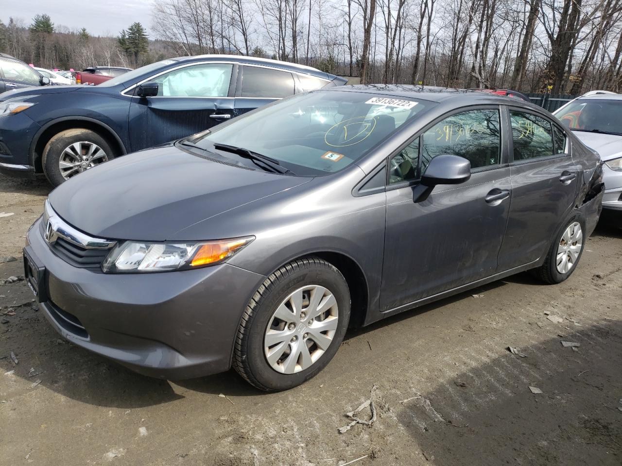 Photo 2 from auction – 2012 HONDA CIVIC LX with VIN 2HGFB2F54CH591003
