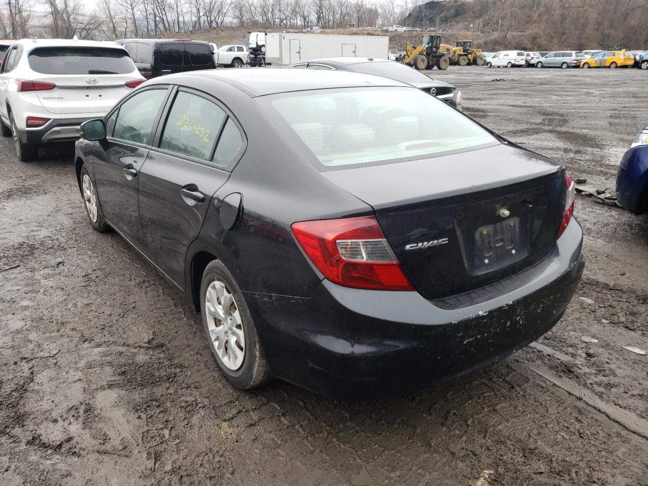 Photo 3 from auction – 2012 HONDA CIVIC with VIN 2HGFB2F56CH327121